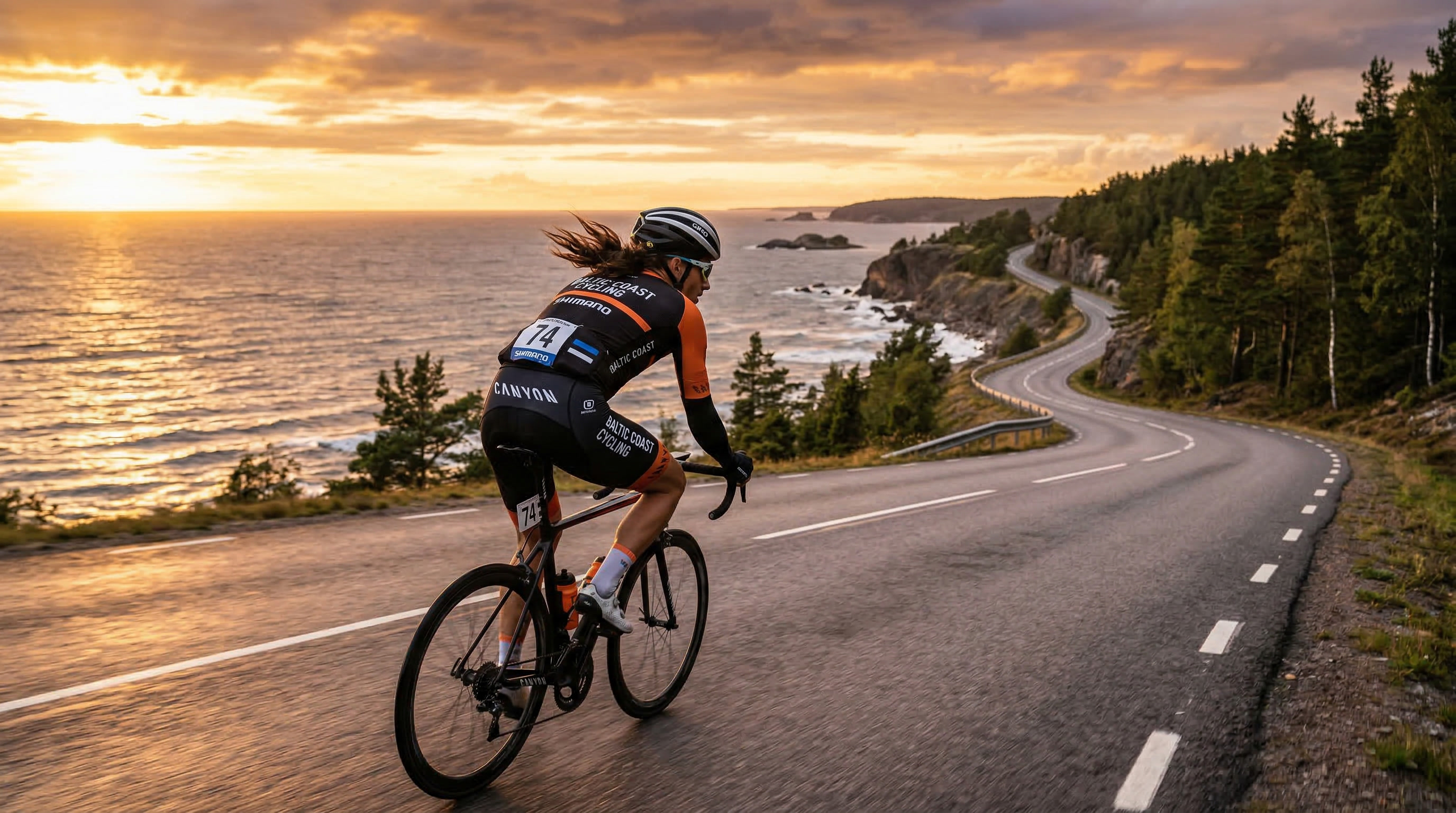 Jalgrattur vabalt mereäärsel teel